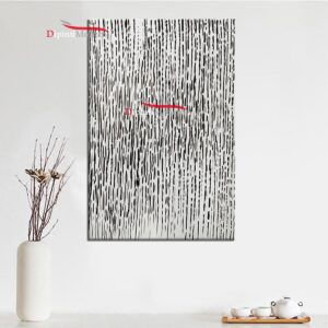 Quadri moderni bianco e nero pittura colata