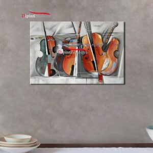 Quadri moderni musica violini strumenti musicali