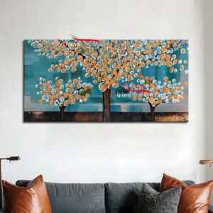Quadri su tela alberi in fiore contemporanei