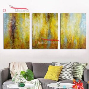 Quadri giallo decorativo arredo design dipinti a mano