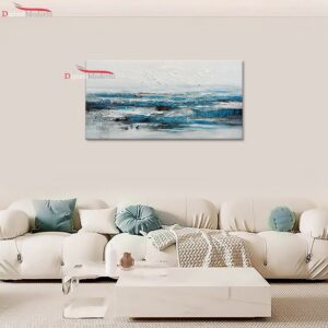 Quadro astratto arredamento minimal stile marino